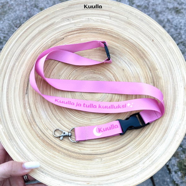 Vaaleanpunainen kaulanauha